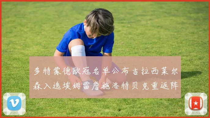 多特蒙德欧冠名单公布吉拉西莱尔森入选埃姆雷詹施洛特贝克重返阵容